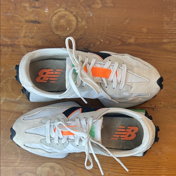 Women’s New Balance 327 Sneakers 🍀 Lime Leaf + Hot Mango Colorway w: Box Size 8 - Picture 9 of 10